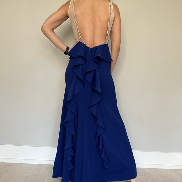 Navy blue dress party/wedding/prom - Picture 3 of 3